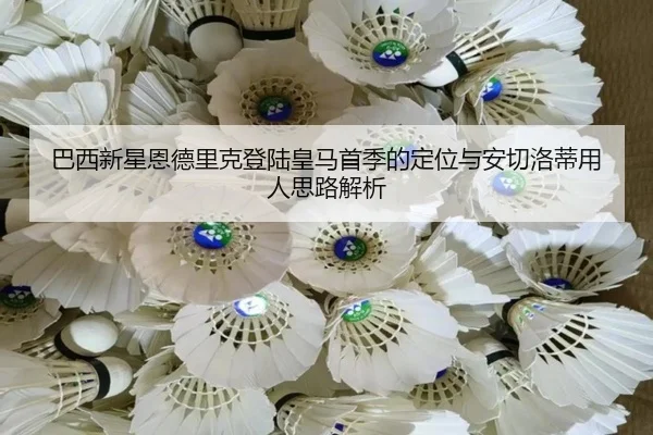 巴西新星恩德里克登陆皇马首季的定位与安切洛蒂用人思路解析